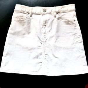 Banana Republic White Denim Skirt